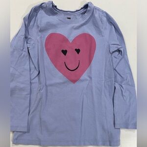 Tea Double-sided Heart Print Shirt